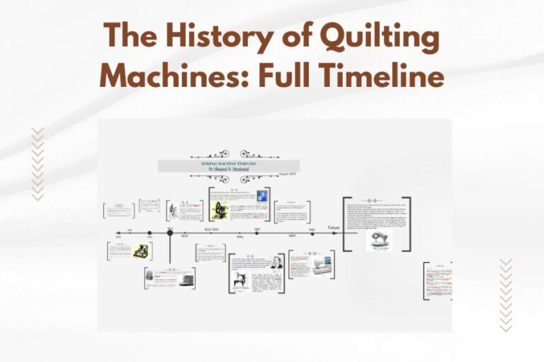 The History of Quilting Machines