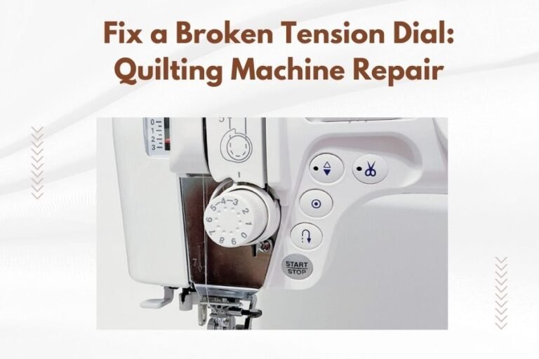 Fix a Broken Tension Dial_ Quilting Machine Repair