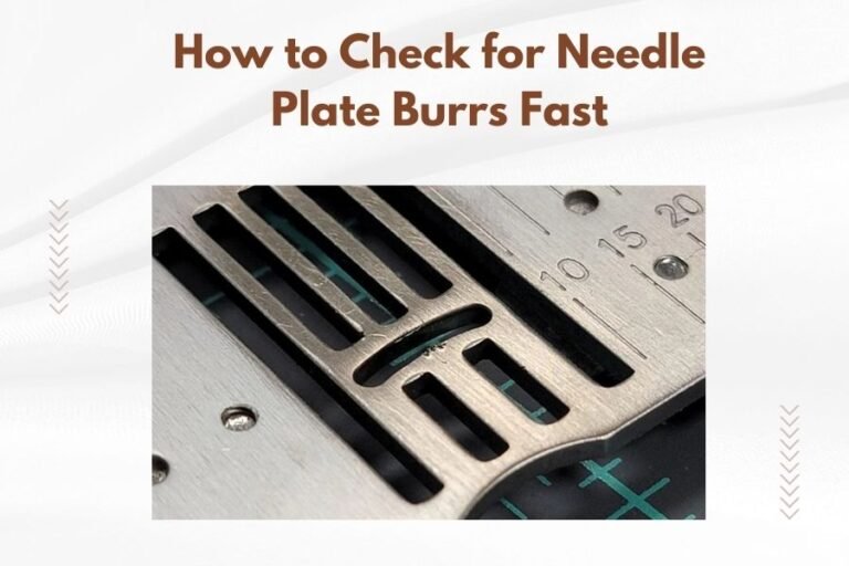 How to Check for Needle Plate Burrs Fast