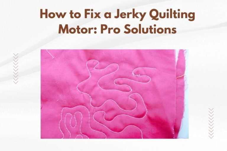 How to Fix a Jerky Quilting Motor_ Pro Solutions