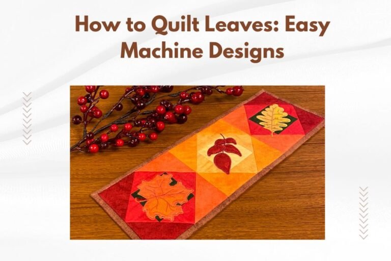How to Quilt Leaves_ Easy Machine Designs
