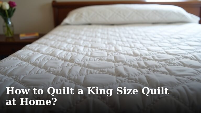 How to Quilt a King Size Quilt at Home?