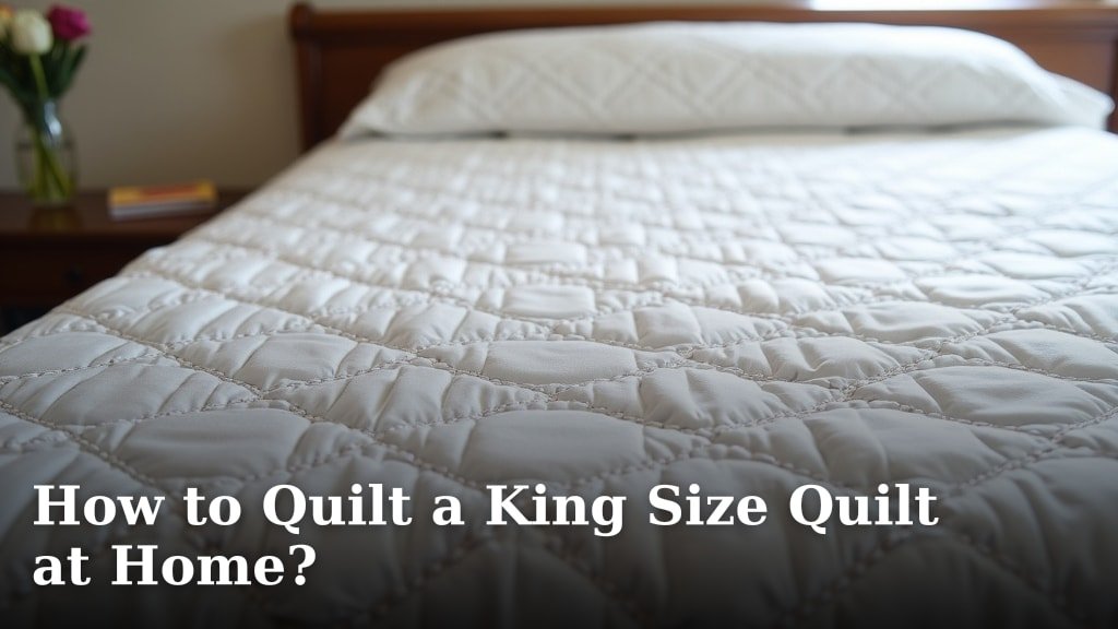 How to Quilt a King Size Quilt at Home?