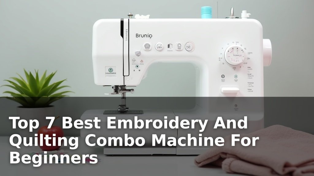 Top 7 Best Embroidery And Quilting Combo Machine For Beginners