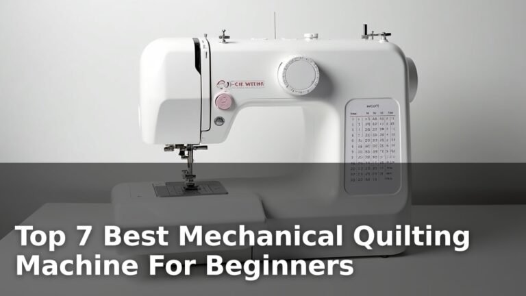 Top 7 Best Mechanical Quilting Machine For Beginners