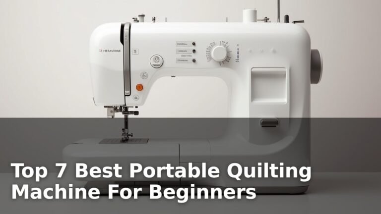 Top 7 Best Portable Quilting Machine For Beginners