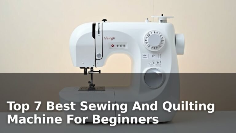 Top 7 Best Sewing And Quilting Machine For Beginners