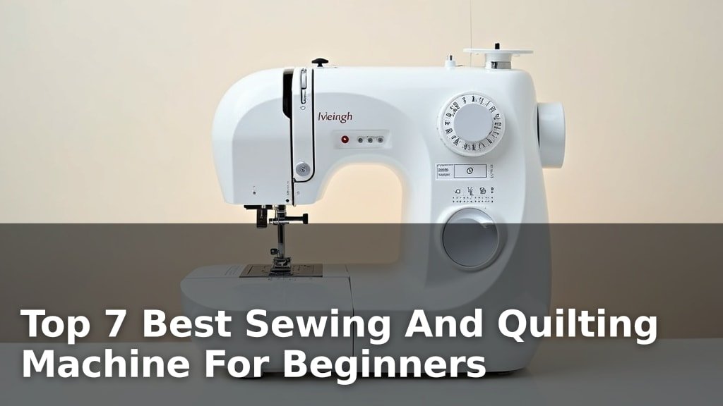 Top 7 Best Sewing And Quilting Machine For Beginners