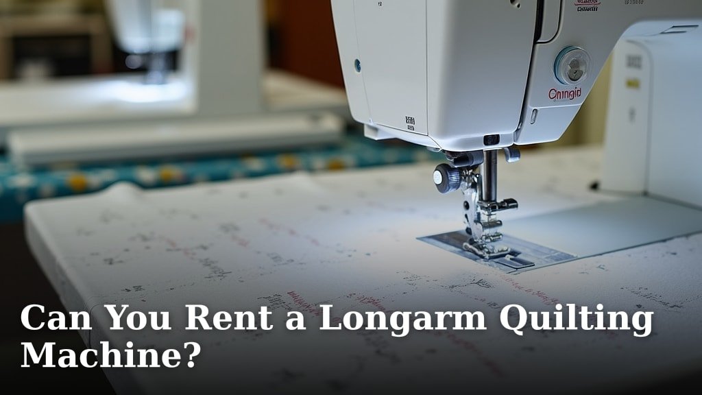 Can You Rent a Longarm Quilting Machine?
