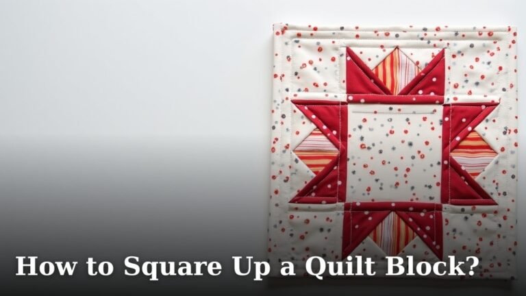How to Square Up a Quilt Block?