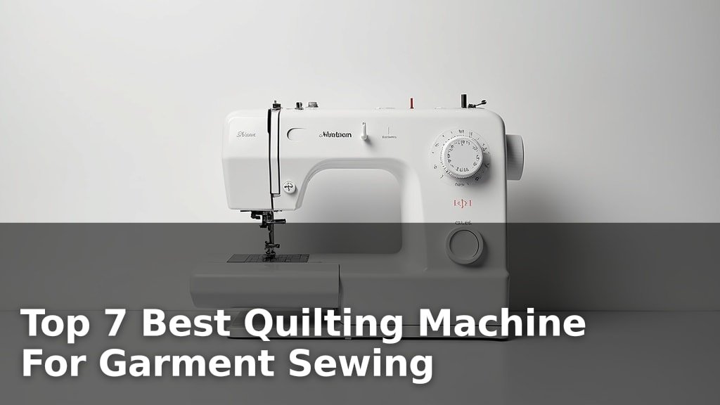 Top 7 Best Quilting Machine For Garment Sewing