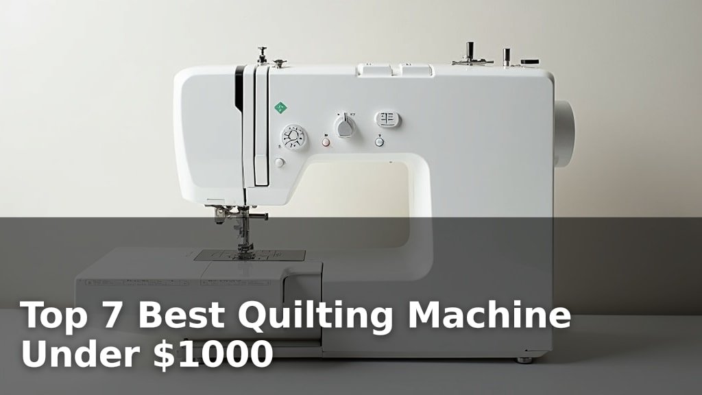 Top 7 Best Quilting Machine Under $1000