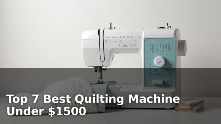 Top 7 Best Quilting Machine Under $1500
