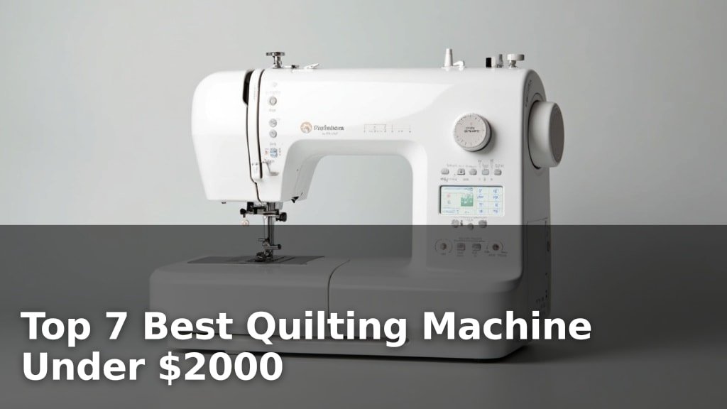 Top 7 Best Quilting Machine Under $2000