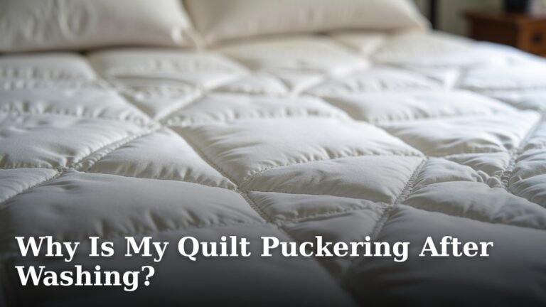 Why Is My Quilt Puckering After Washing?