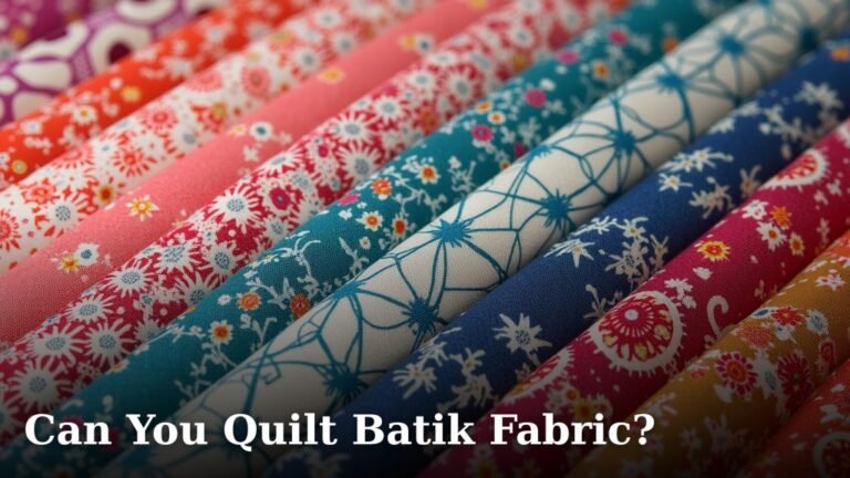 Can You Quilt Batik Fabric?
