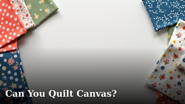 Can You Quilt Canvas?