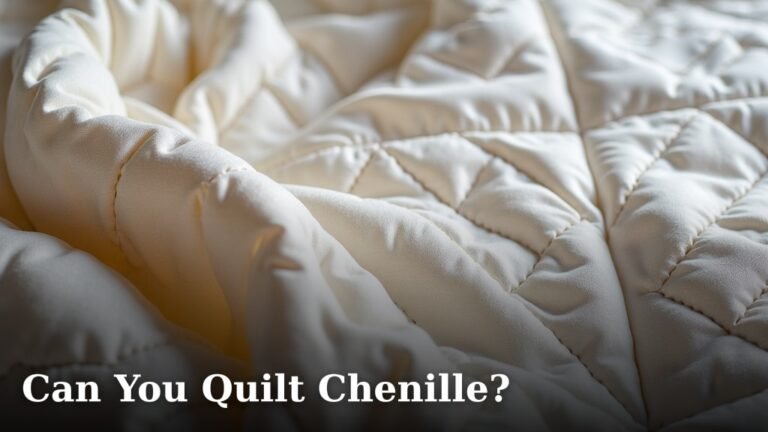 Can You Quilt Chenille?