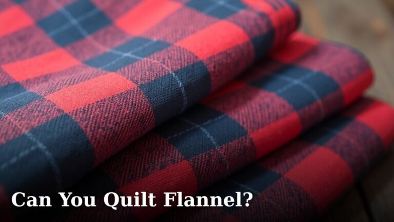 Can You Quilt Flannel?
