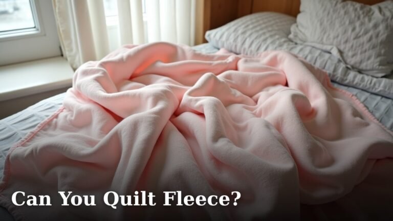 Can You Quilt Fleece?