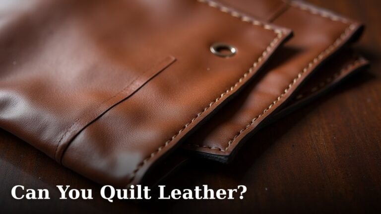 Can You Quilt Leather?