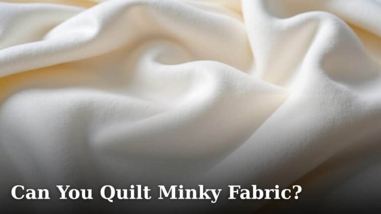 Can You Quilt Minky Fabric?