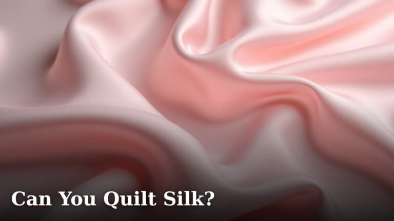 Can You Quilt Silk?