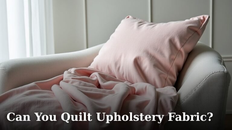 Can You Quilt Upholstery Fabric?