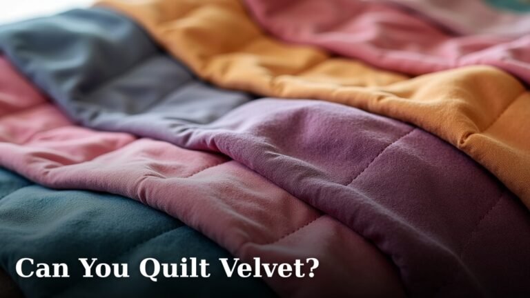 Can You Quilt Velvet?