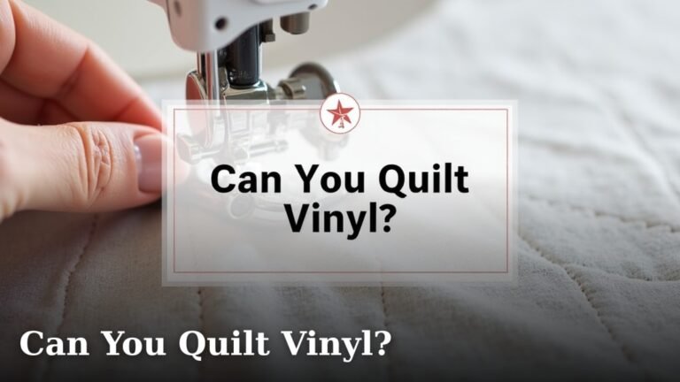 Can You Quilt Vinyl?