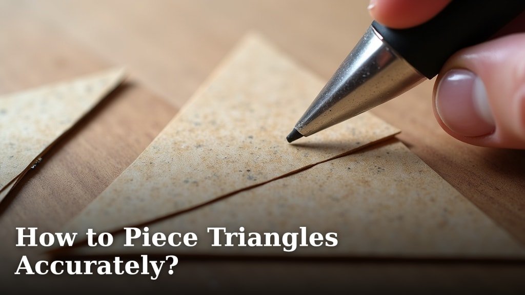 How to Piece Triangles Accurately?
