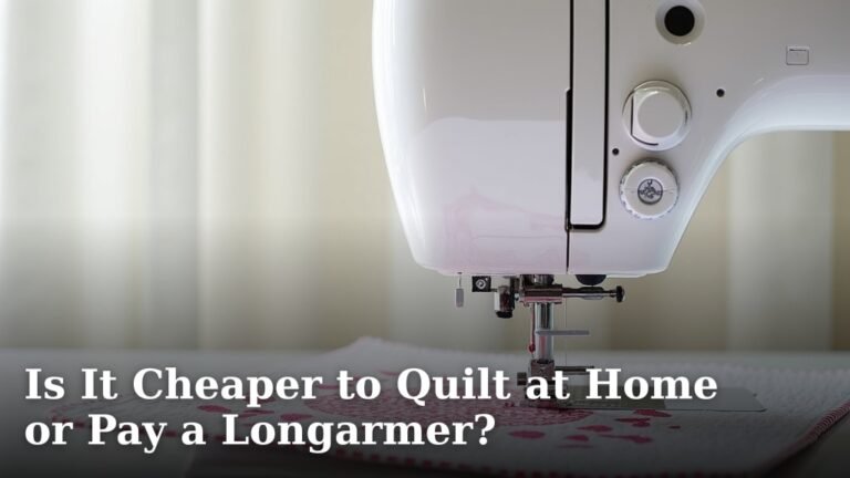 Is It Cheaper to Quilt at Home or Pay a Longarmer?