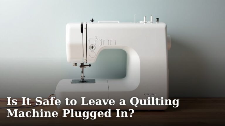 Is It Safe to Leave a Quilting Machine Plugged In?