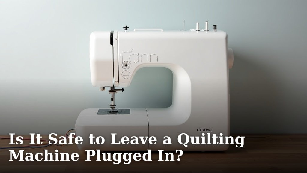 Is It Safe to Leave a Quilting Machine Plugged In?