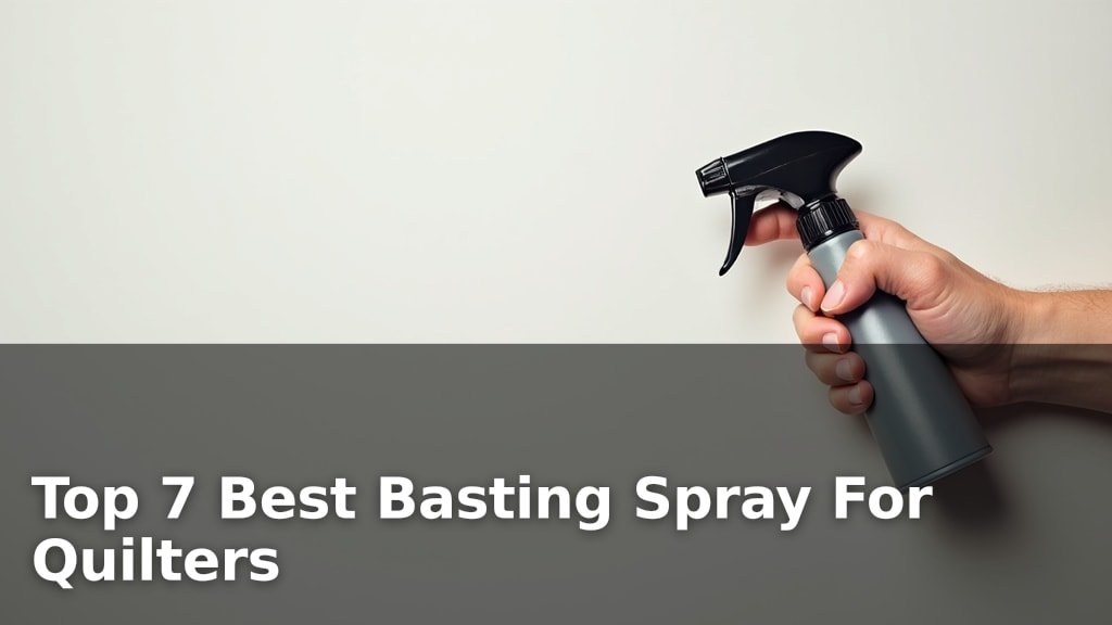 Top 7 Best Basting Spray For Quilters