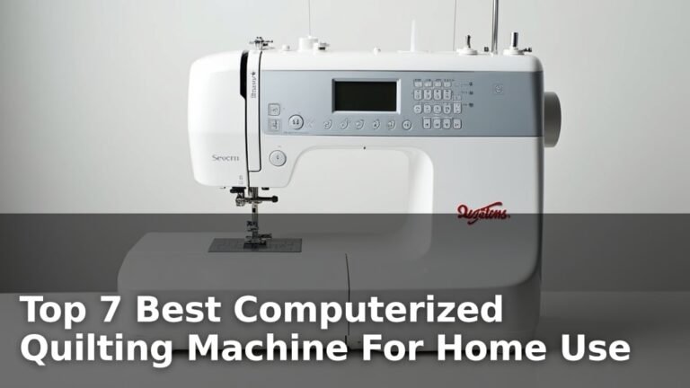 Top 7 Best Computerized Quilting Machine For Home Use