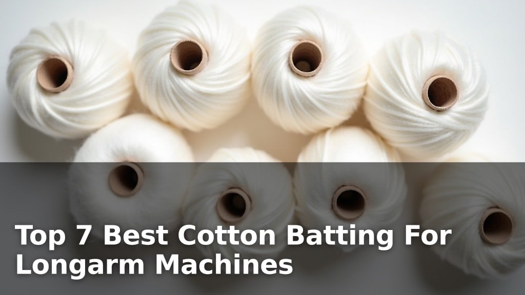 Top 7 Best Cotton Batting For Longarm Machines