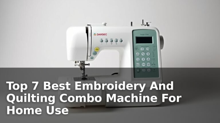 Top 7 Best Embroidery And Quilting Combo Machine For Home Use