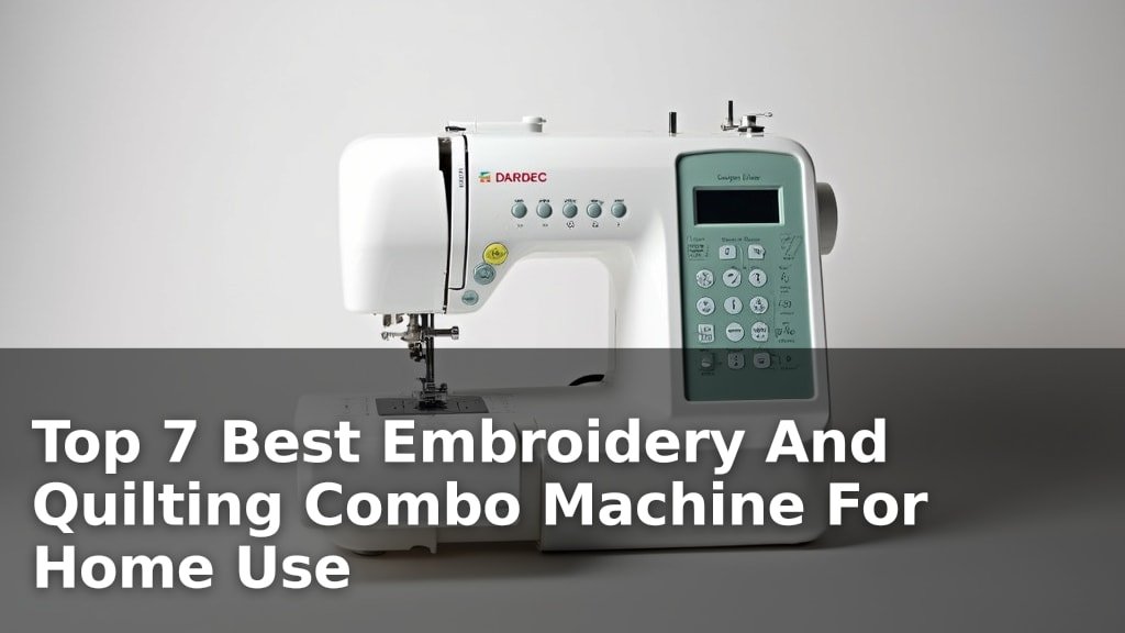 Top 7 Best Embroidery And Quilting Combo Machine For Home Use