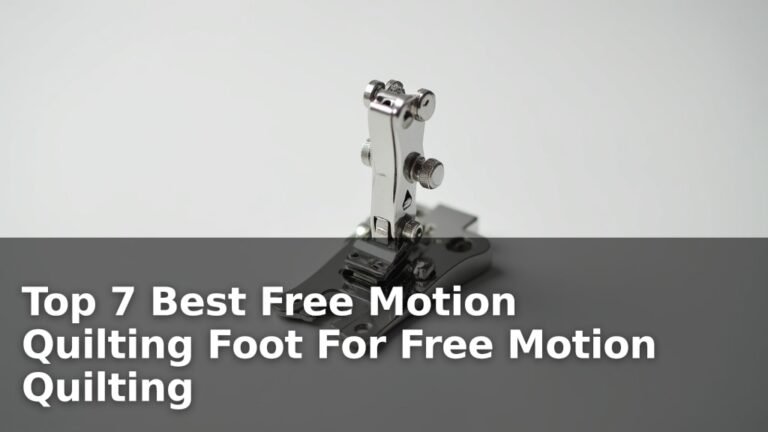 Top 7 Best Free Motion Quilting Foot For Free Motion Quilting