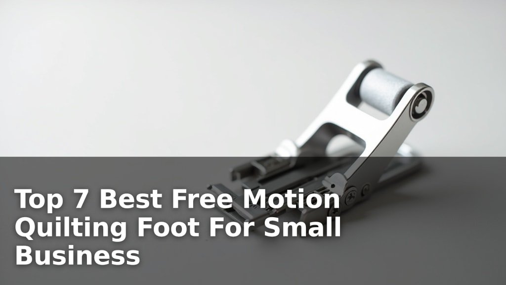 Top 7 Best Free Motion Quilting Foot For Small Business