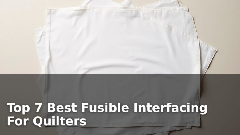 Top 7 Best Fusible Interfacing For Quilters