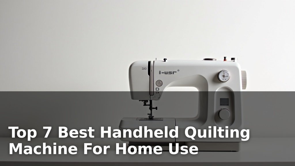 Top 7 Best Handheld Quilting Machine For Home Use