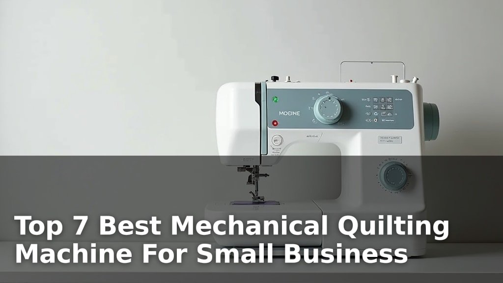 Top 7 Best Mechanical Quilting Machine For Small Business