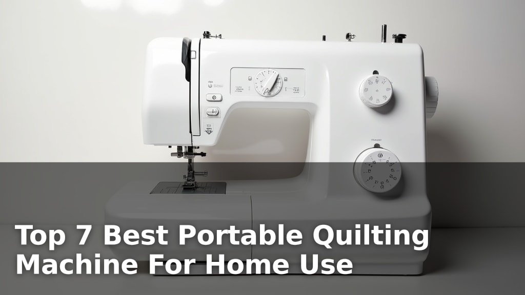 Top 7 Best Portable Quilting Machine For Home Use