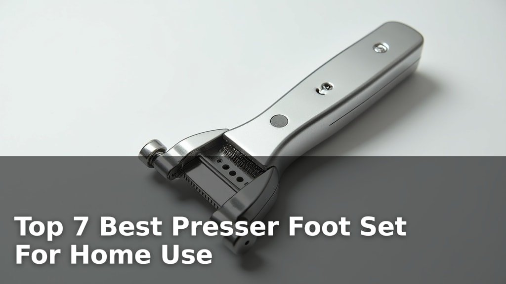 Top 7 Best Presser Foot Set For Home Use