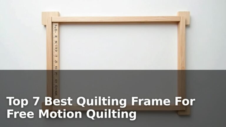 Top 7 Best Quilting Frame For Free Motion Quilting