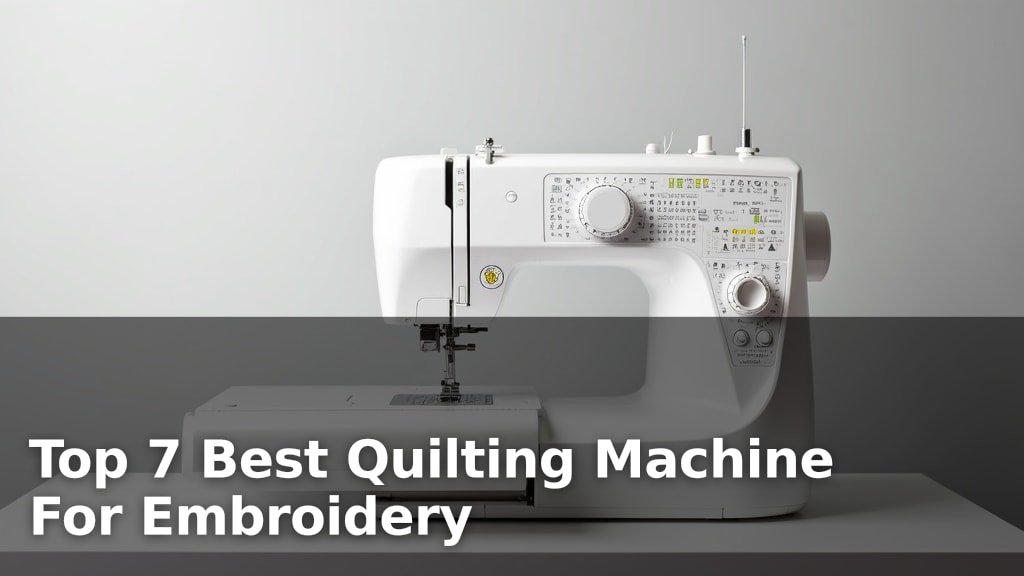 Top 7 Best Quilting Machine For Embroidery