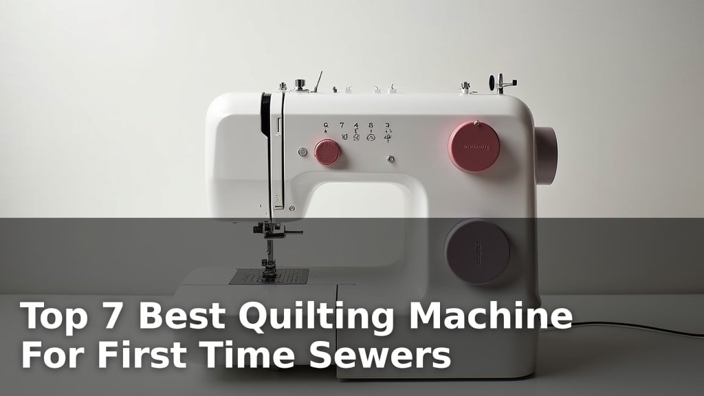 Top 7 Best Quilting Machine For First Time Sewers