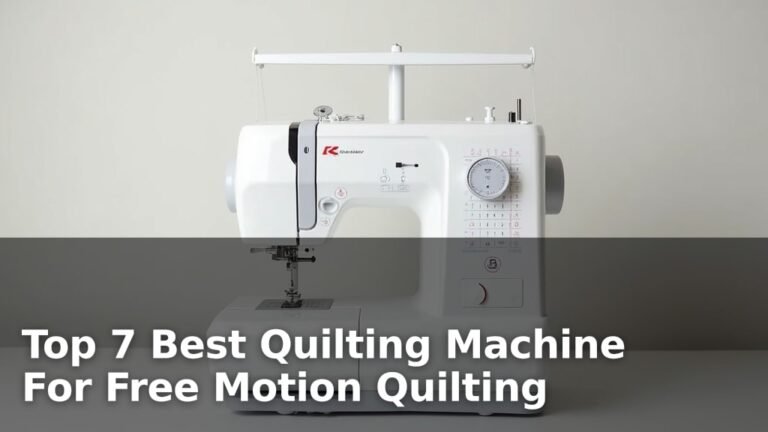 Top 7 Best Quilting Machine For Free Motion Quilting
